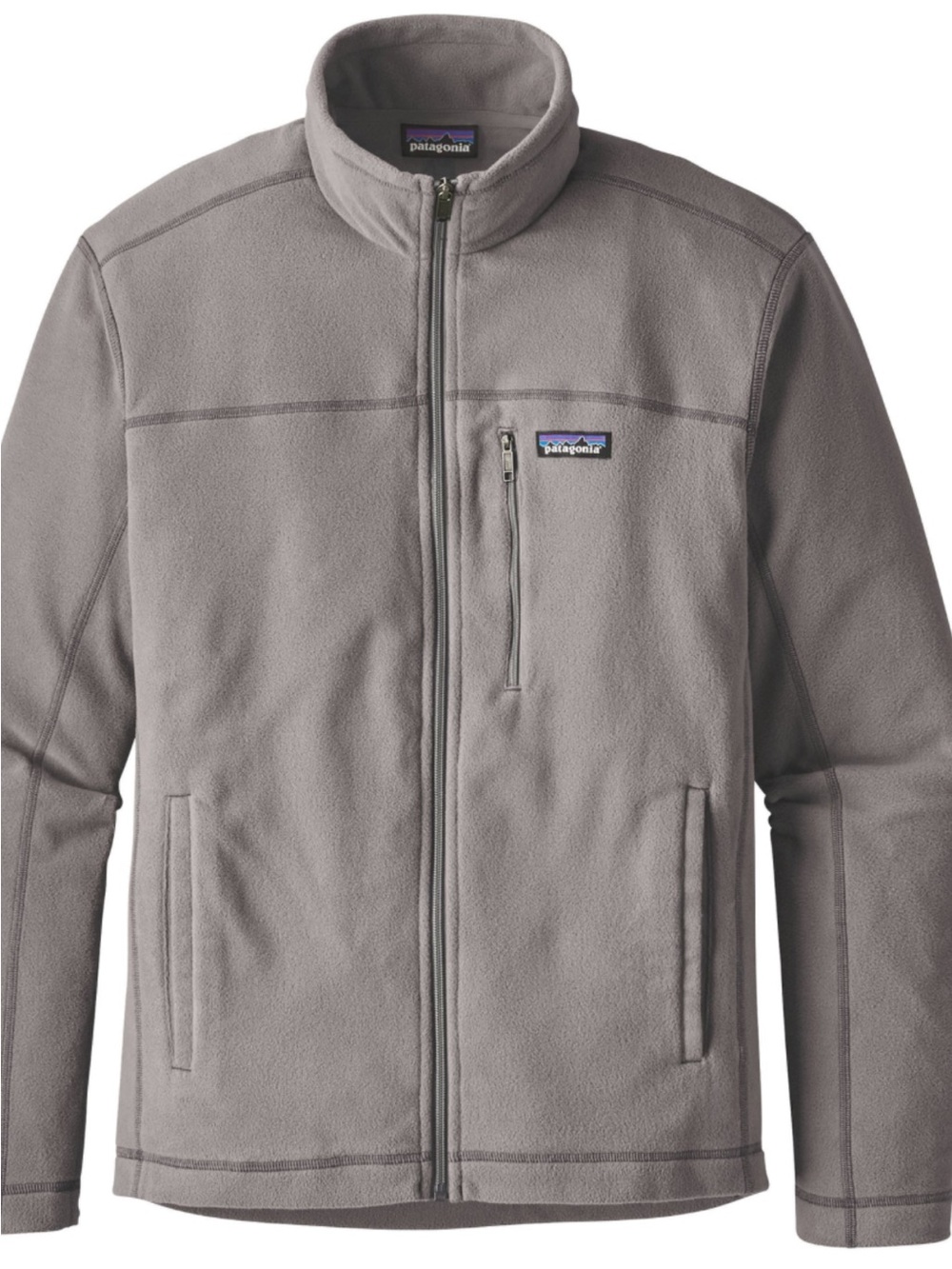 Patagonia Men's Light Gray Fleece zip up minimalist Jacket